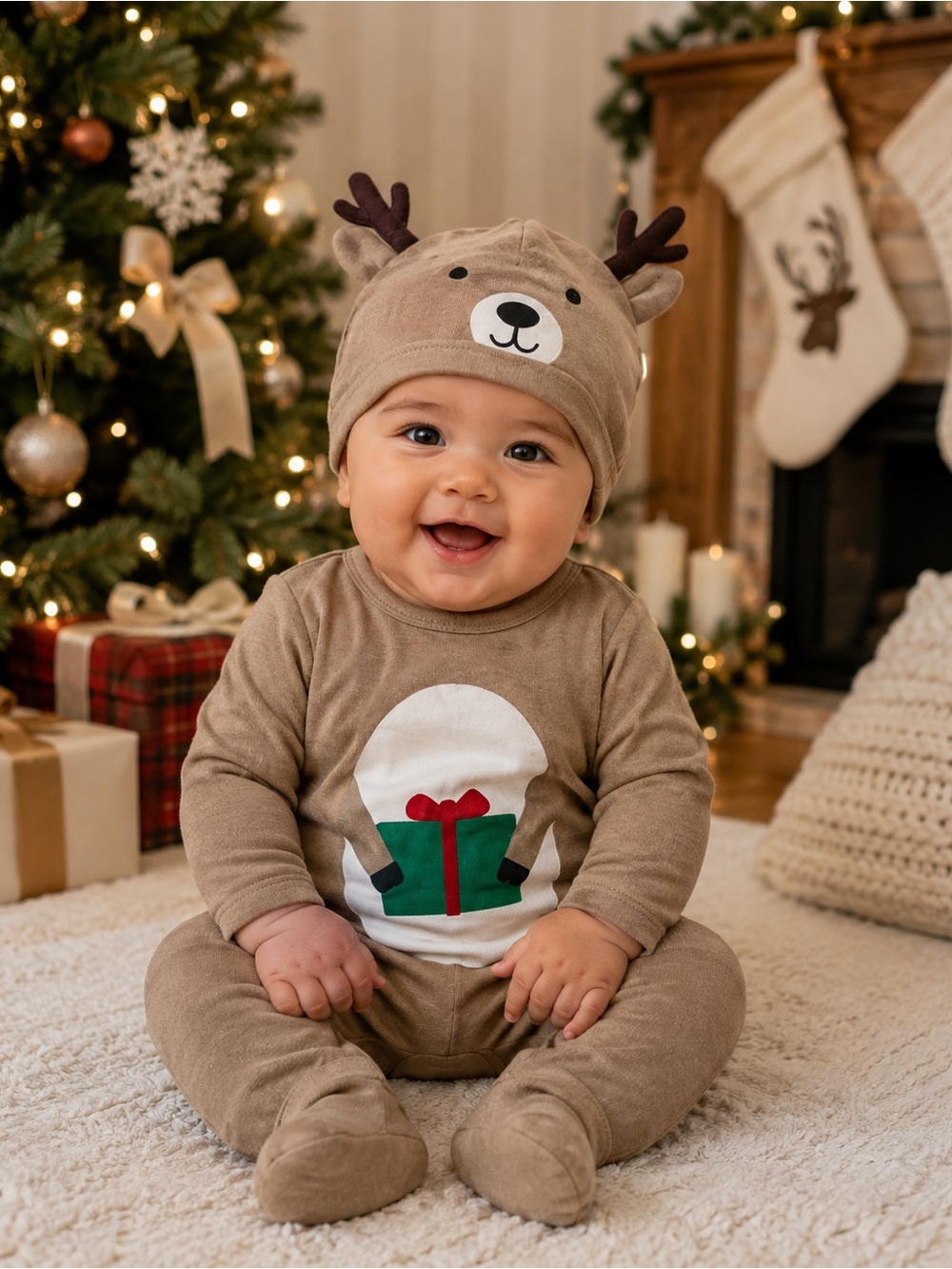 Carter’s Reindeer Onesie and Hat